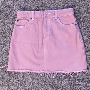 rose pink skirt